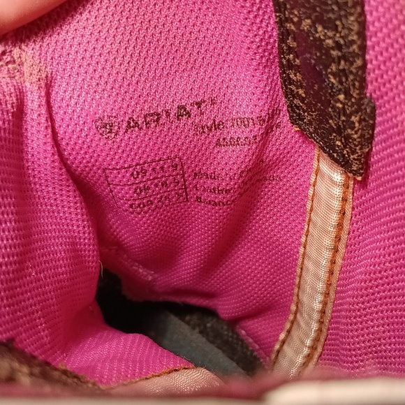 Ariat Girls Cowboy Boots Size 11.5 - Picture 12 of 13